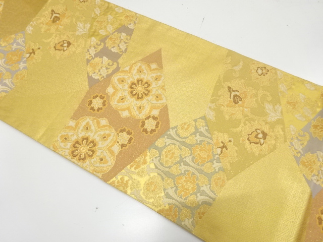 JAPANESE FUKURO OBI / WOVEN FLOWER CREST